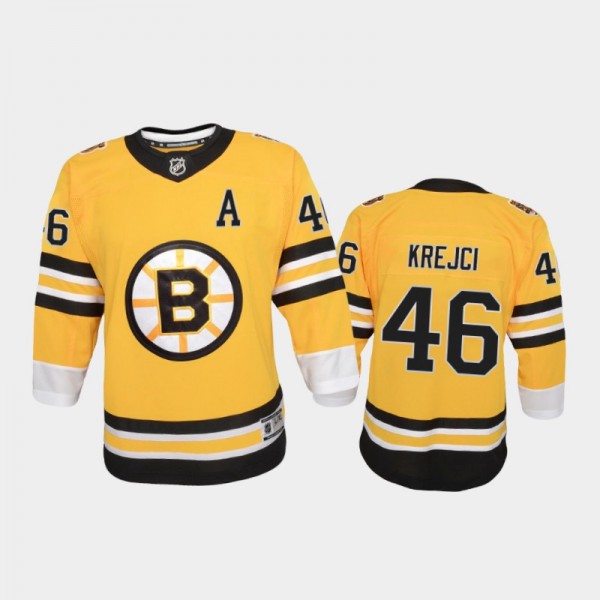 Youth Boston Bruins David Krejci #46 Reverse Retro...