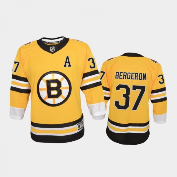 Youth Boston Bruins Patrice Bergeron #37 Reverse R...