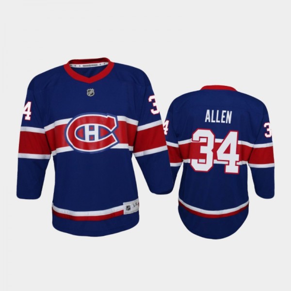 Youth Montreal Canadiens Jake Allen #34 Reverse Re...