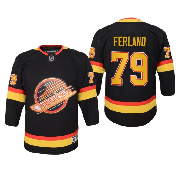 Youth Vancouver Canucks Micheal Ferland #79 Throwb...
