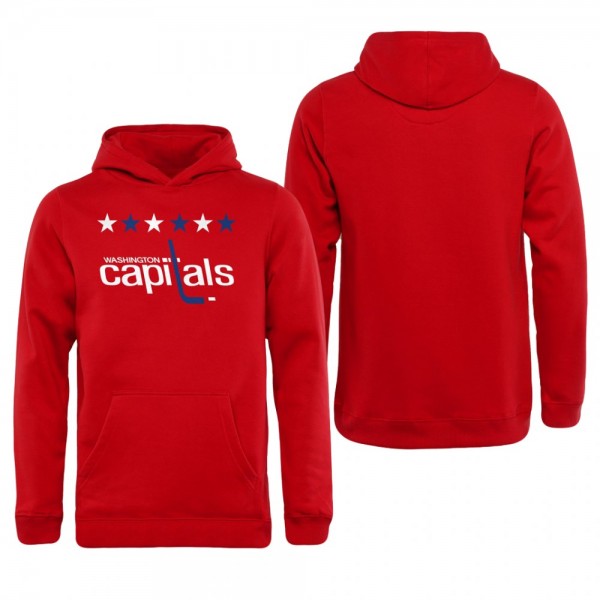 Capitals Red Alternate Team Pullover Hoodie for Ki...