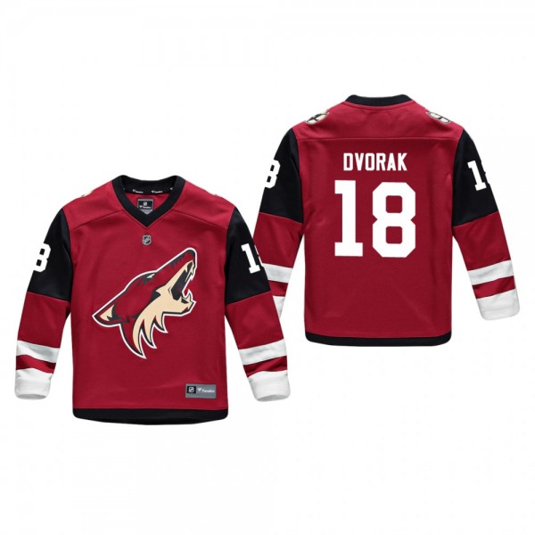 Youth Arizona Coyotes Christian Dvorak #18 Home Low-Priced Replica Player Red Jersey