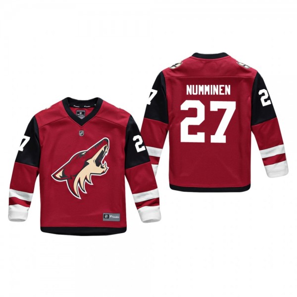 Youth Arizona Coyotes Teppo Numminen #27 Home Low-Priced Replica Player Red Jersey