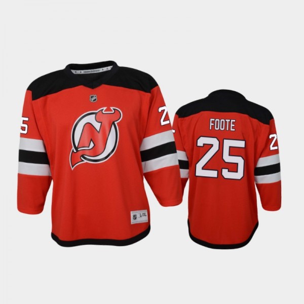 Youth New Jersey Devils Nolan Foote #25 Home 2021 ...