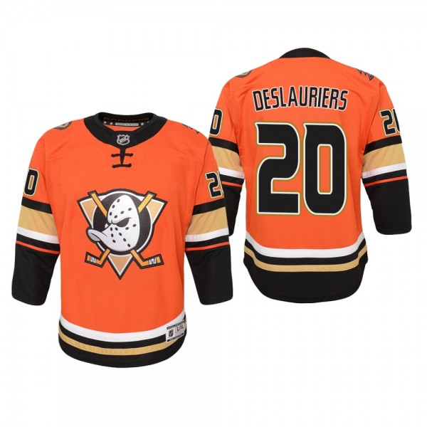 Youth Anaheim Ducks Nicolas Deslauriers #20 Altern...