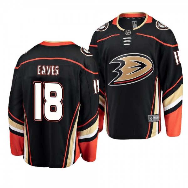 Youth Anaheim Ducks Patrick Eaves #18 Home Low-Priced Breakaway Player Black Jersey