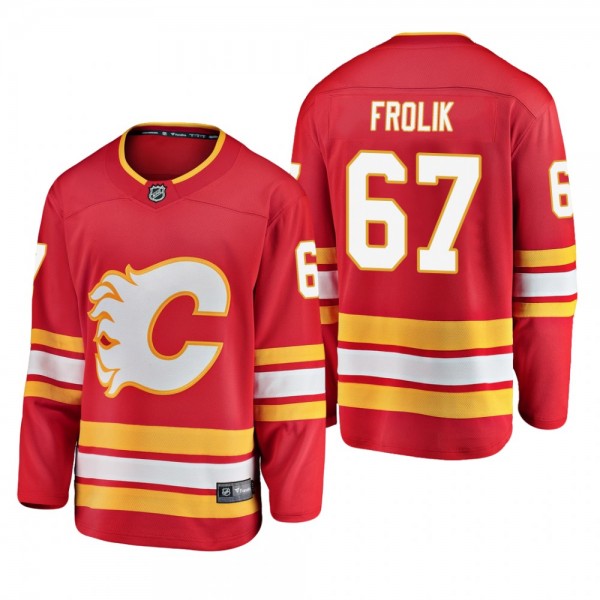 Youth Calgary Flames Michael Frolik #67 2019 Alternate Cheap Breakaway Player Jersey - Red