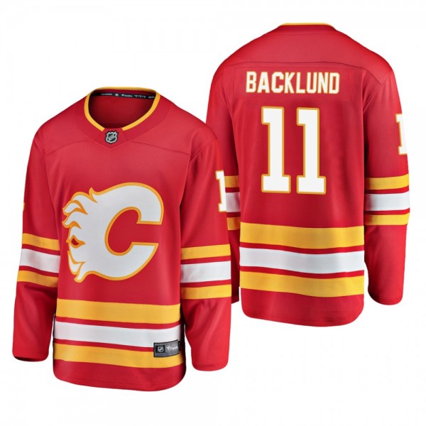 Youth Calgary Flames Mikael Backlund #11 2019 Alternate Cheap Breakaway Player Jersey - Red