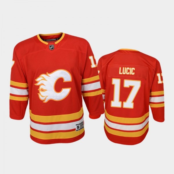 Youth Calgary Flames Milan Lucic #17 Home 2020-21 ...