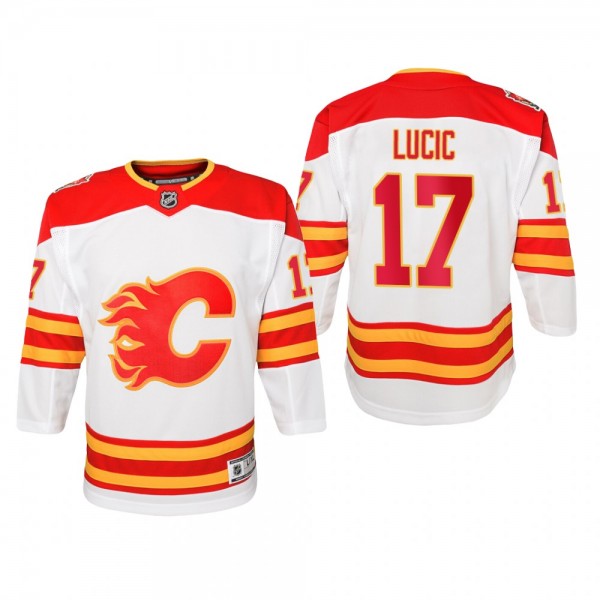 Youth Calgary Flames Milan Lucic #17 2019 Heritage...