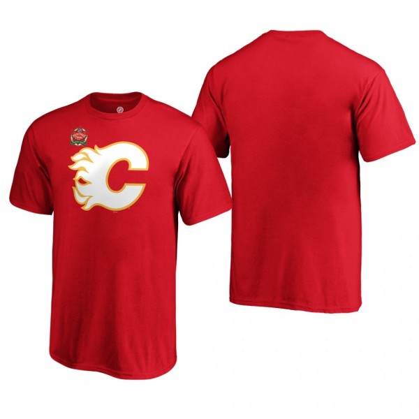 Youth Calgary Flames Heritage Classic Primary Logo Red T-Shirt