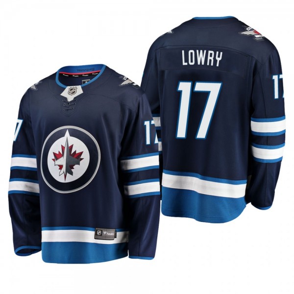 Youth Winnipeg Jets Adam Lowry #17 Home Low-Priced Breakaway Player Navy Jersey