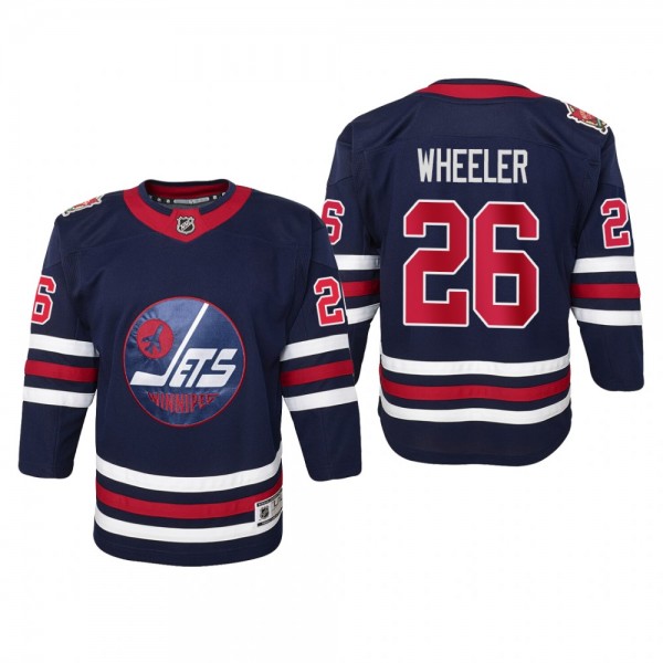 Youth Winnipeg Jets Blake Wheeler #26 2019 Heritag...