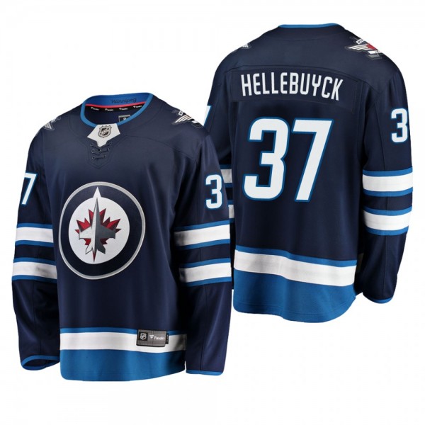 Youth Winnipeg Jets Connor Hellebuyck #37 Home Low...