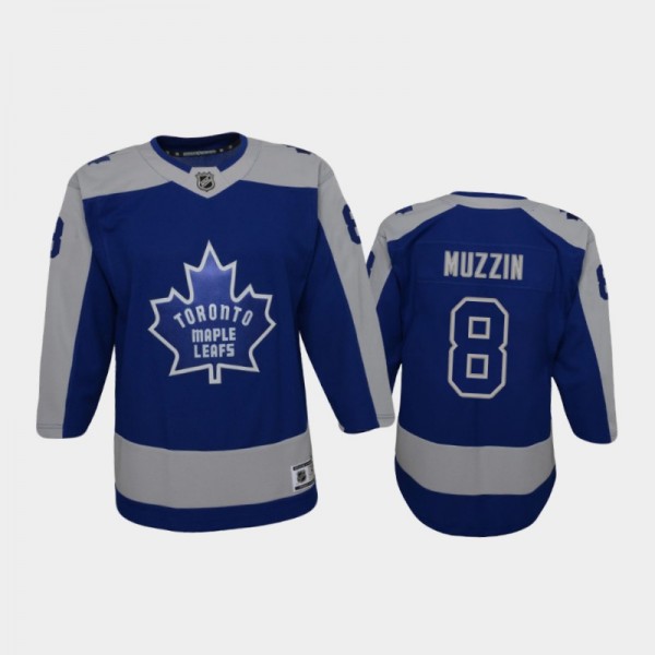 Youth Toronto Maple Leafs Jake Muzzin #8 Reverse Retro 2020-21 Replica Blue Jersey