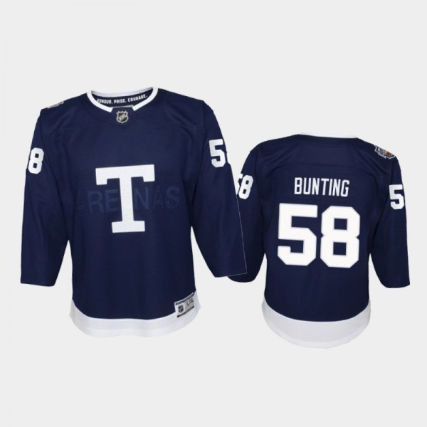 Youth Toronto Maple Leafs Michael Bunting #58 Heri...