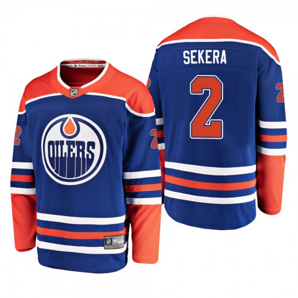 Youth Edmonton Oilers Andrej Sekera #2 2019 Altern...