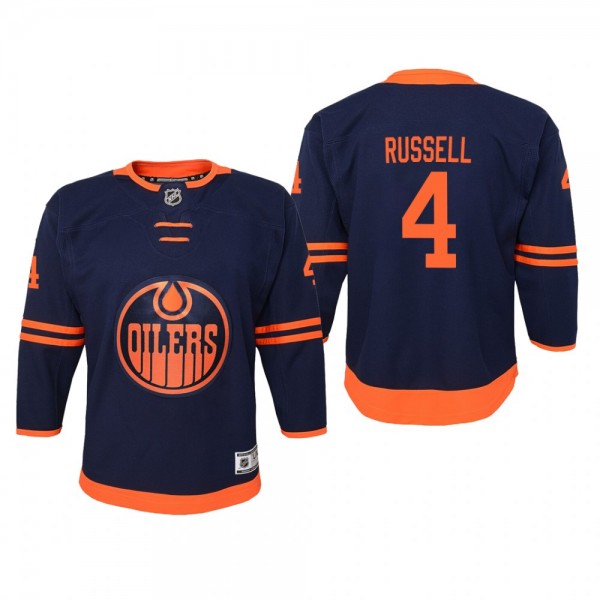 Youth Edmonton Oilers Kris Russell #4 Alternate Pr...