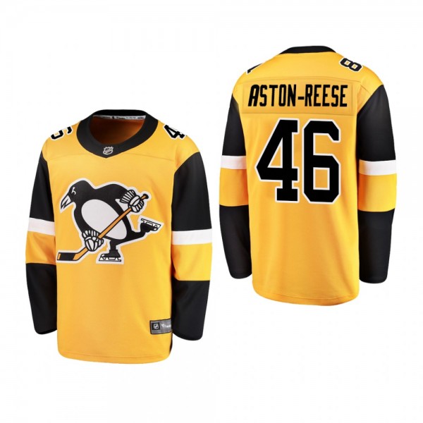 Youth Pittsburgh Penguins Zach Aston-Reese #46 2019 Alternate Cheap Breakaway Player Jersey - gold