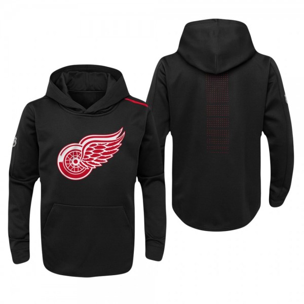 Youth Detroit Red Wings Black Authentic Pro Rinksi...