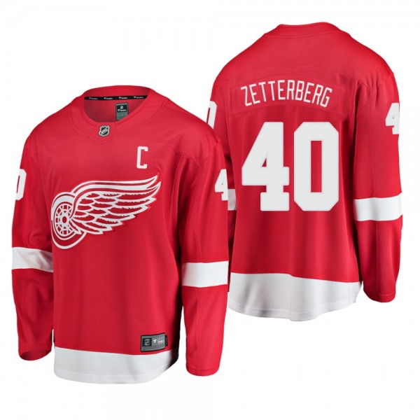 Youth Detroit Red Wings Henrik Zetterberg #40 Home...