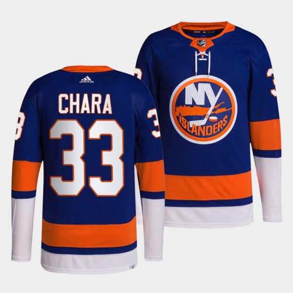 New York Islanders 2022 Home Zdeno Chara #33 Royal...